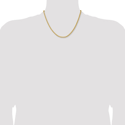 18 Inch 14K Yellow Gold 3.05mm Franco Chain Necklace