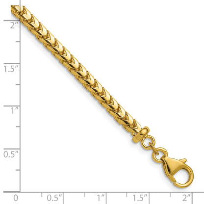 18 Inch 14K Yellow Gold 3.7mm Franco Chain Necklace