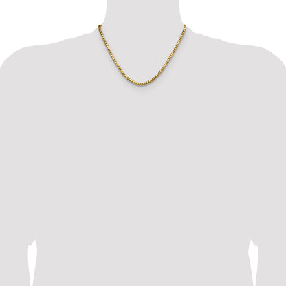 18 Inch 14K Yellow Gold 3.7mm Franco Chain Necklace
