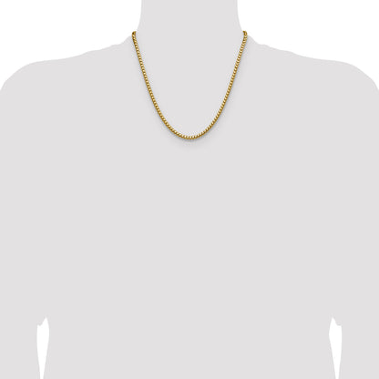 2 Inch 14K Yellow Gold 3.7mm Franco Chain Necklace
