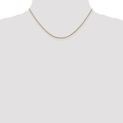 16 Inch 14K 1mm Round Snake Chain Necklace