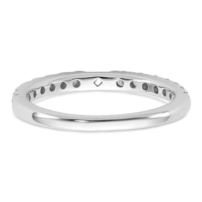 14K White Gold Peg Set 1/2 carat Diamond Semi-mount Engagement Ring