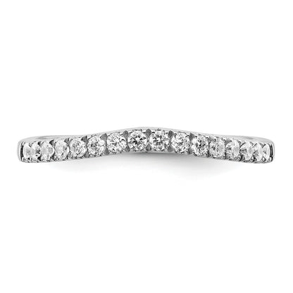 True Origin 14K White Gold 1/2 carat Lab Grown Diamond VS+ F+ Set of Two Complete Wedding Band Rings