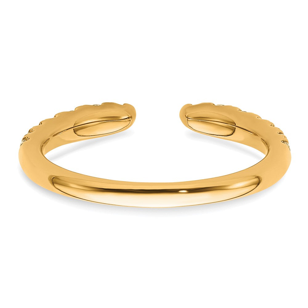 True Origin 14K Yellow Gold 3/8 carat Lab Grown Diamond VS+ F+ Complete Wedding Band Ring