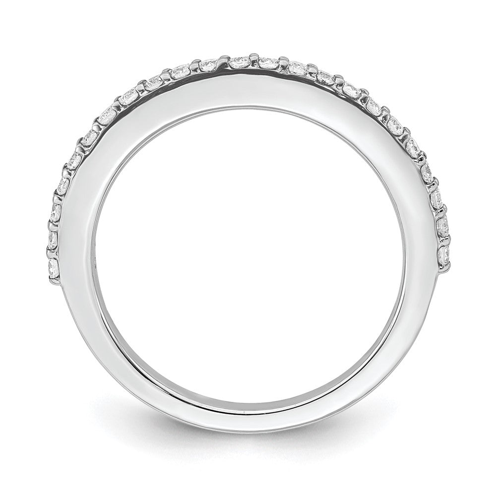 True Origin 14K White Gold 1/3 carat Lab Grown Diamond VS+ F+ Complete Wedding Band Ring