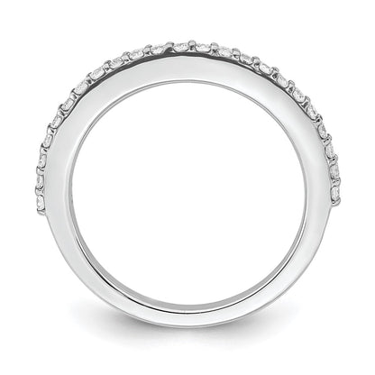 True Origin 14K White Gold 1/3 carat Lab Grown Diamond VS+ F+ Complete Wedding Band Ring