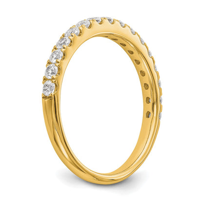True Origin 14K Yellow Gold 1/2 carat Lab Grown Diamond VS+ F+ Complete Wedding Band Ring
