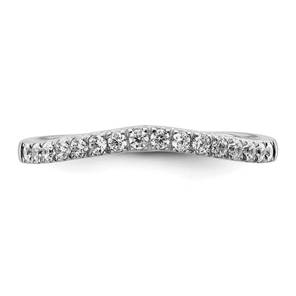 True Origin 14K White Gold 1/2 carat Lab Grown Diamond VS+ F+ Set of Two Complete Wedding Band Rings