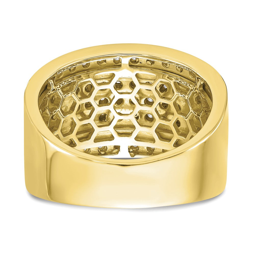 IBGoodman 14K White Gold 3 carat Lab Grown Diamond VS/SI+ G+ Men's Ring