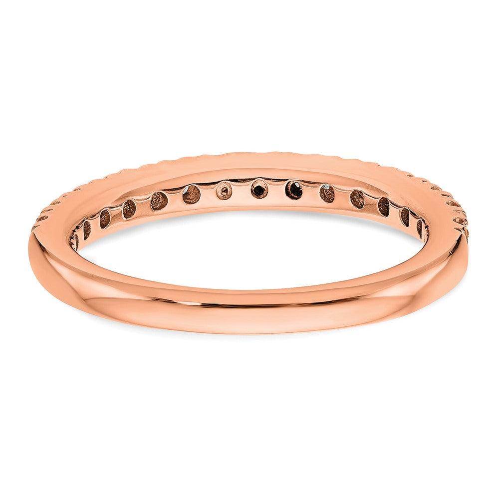 True Origin 14K Rose Gold 1/2 carat Lab Grown Diamond VS+ F+ Complete Wedding Band Ring