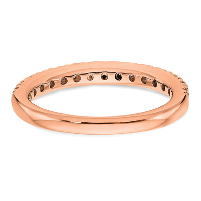 True Origin 14K Rose Gold 1/2 carat Lab Grown Diamond VS+ F+ Complete Wedding Band Ring