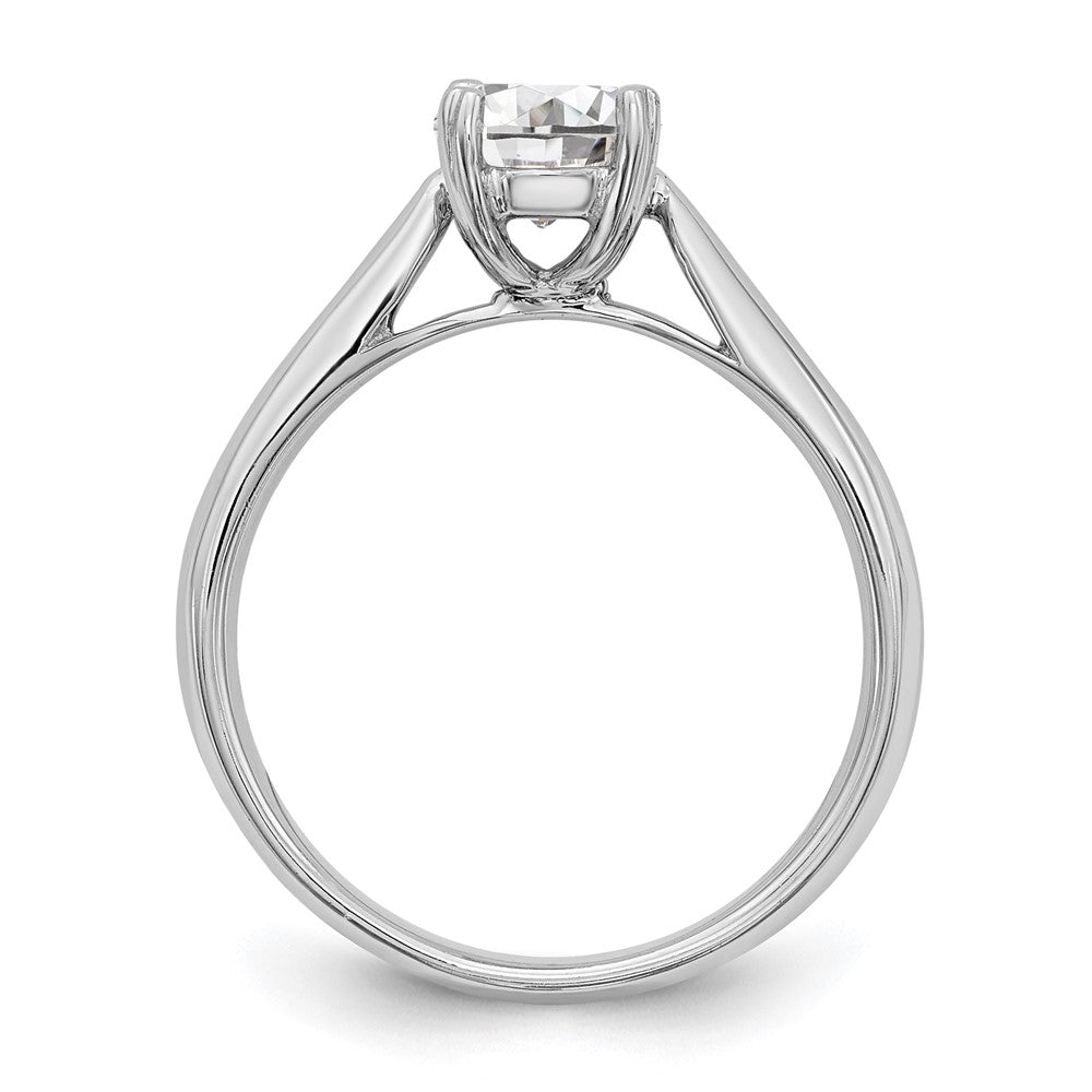 True Origin 14K White Gold 1/4 carat Certified Complete Lab Grown Diamond VS+ F+ Round Solitaire Engagement Ring