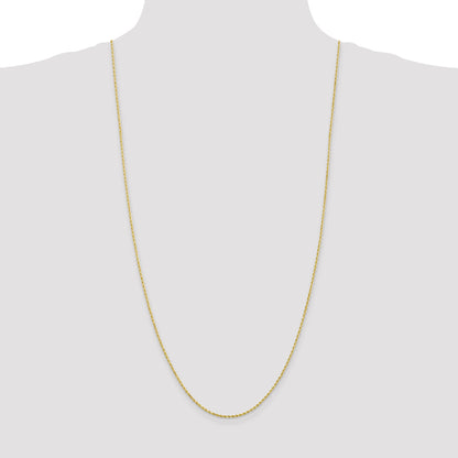 30 Inch 10K 1.75mm Diamond-Cut Rope Chain Necklace