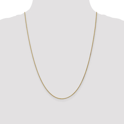 24 Inch 10K 1.2mm Spiga Chain Necklace
