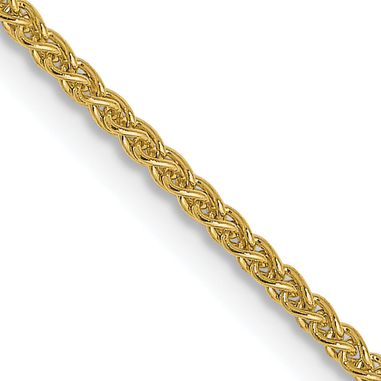 20 Inch 10K 1.2mm Spiga Chain Necklace