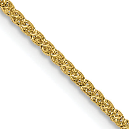 18 Inch 10K 1.2mm Spiga Chain Necklace