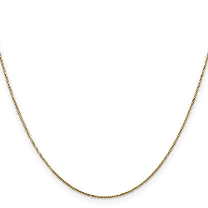 16 Inch 10K .65mm D/C Spiga Chain Necklace