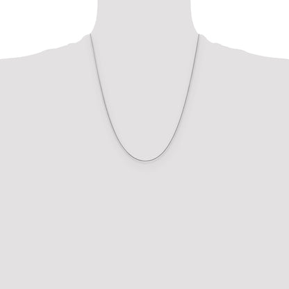 10K White Gold .65mm D/C Spiga Chain