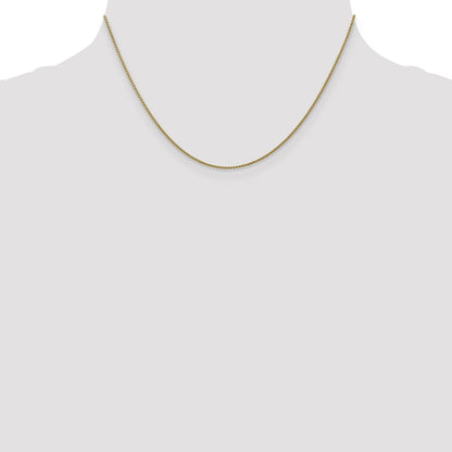16 Inch 10K 1mm D/C Spiga Chain Necklace