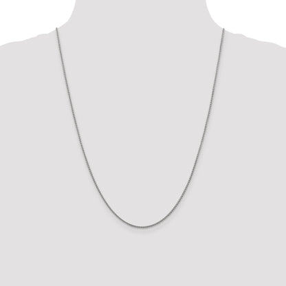10K White Gold 1.5mm D/C Spiga Chain