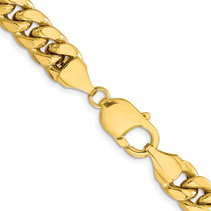 26 Inch 10K Semi-Solid 9.3mm Miami Cuban Chain Necklace