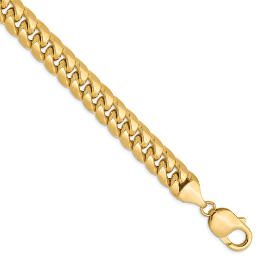 9 Inch 10K Semi-Solid 9.3mm Miami Cuban Chain