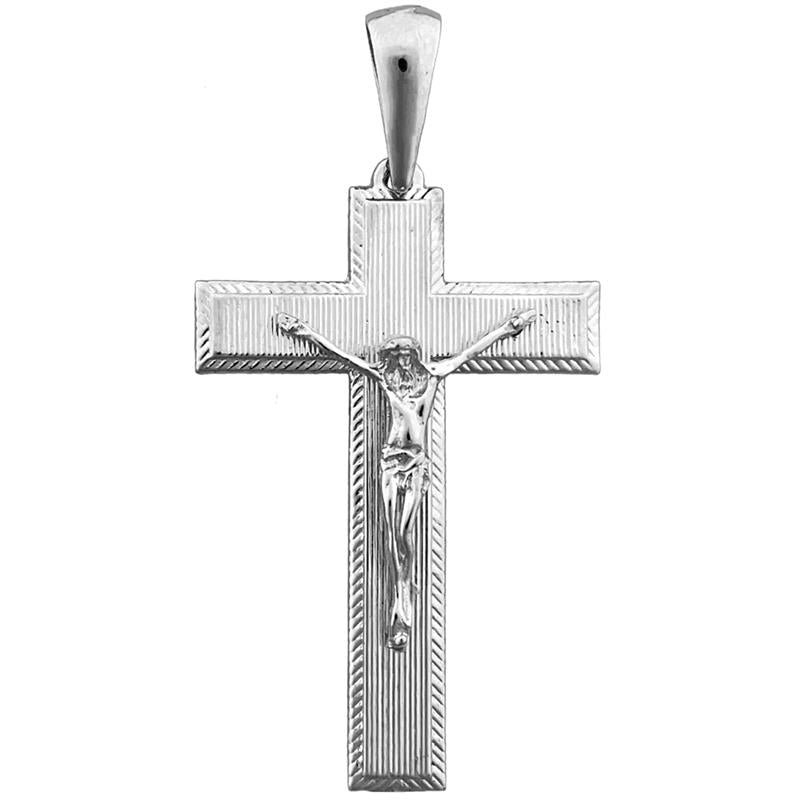 14K Gold 46MM Crucifix Pendant