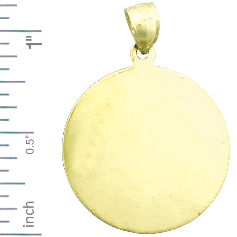 14K Gold Saint Florian Pendant