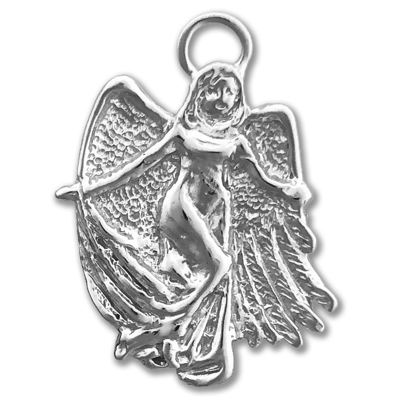 14K Gold Guardian Angel Pendant