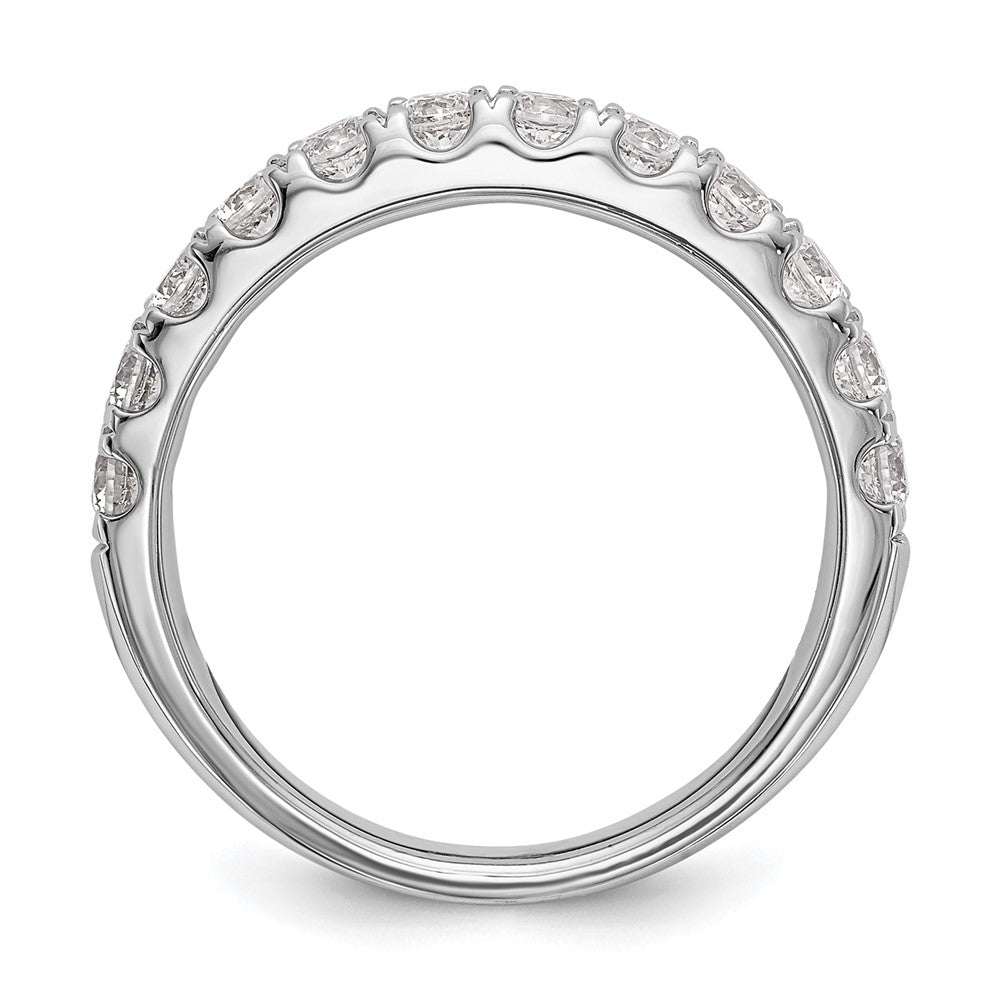 True Origin 14K White Gold 7/8 carat Lab Grown Diamond VS+ F+ Complete Wedding Band Ring