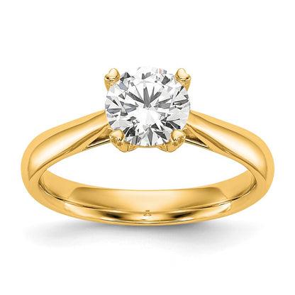 True Origin 14K 1/4 carat Certified Complete Lab Grown Diamond VS+ F+ Round Solitaire Engagement Ring
