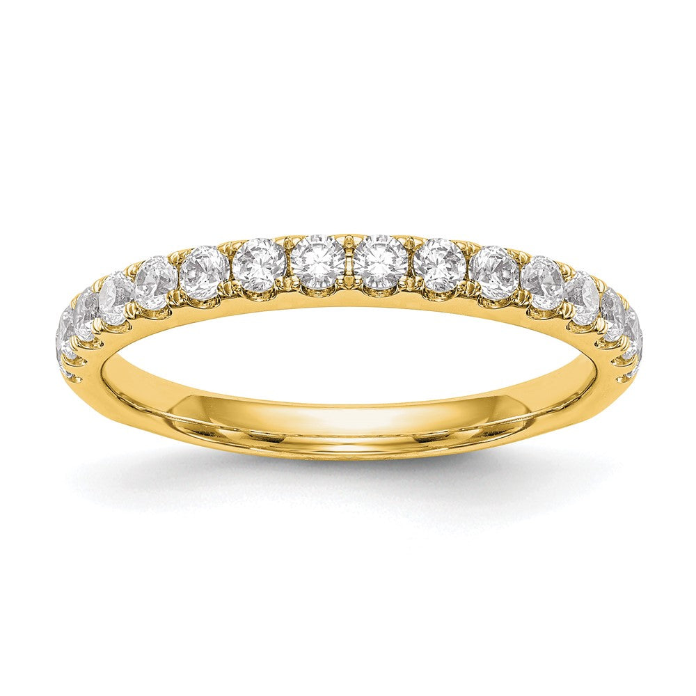 True Origin 14K Yellow Gold 1/2 carat Lab Grown Diamond VS+ F+ Complete Wedding Band Ring