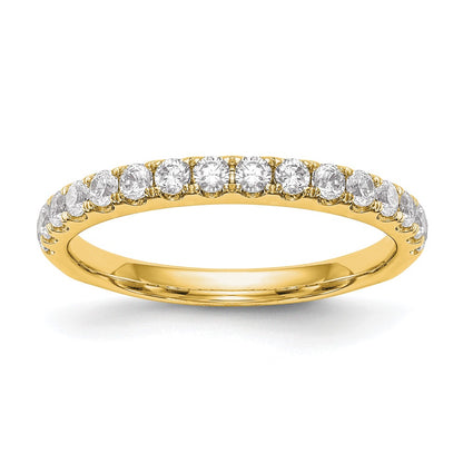 True Origin 14K Yellow Gold 1/2 carat Lab Grown Diamond VS+ F+ Complete Wedding Band Ring