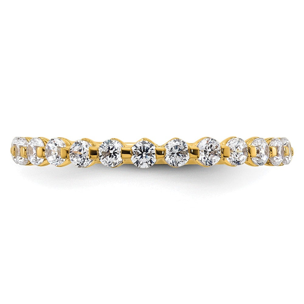 True Origin 14K Yellow Gold 1/2 carat Lab Grown Diamond VS+ F+ Complete Wedding Band Ring