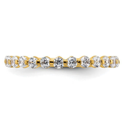 True Origin 14K Yellow Gold 1/2 carat Lab Grown Diamond VS+ F+ Complete Wedding Band Ring