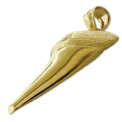 14K Gold Shark Tooth Pendant
