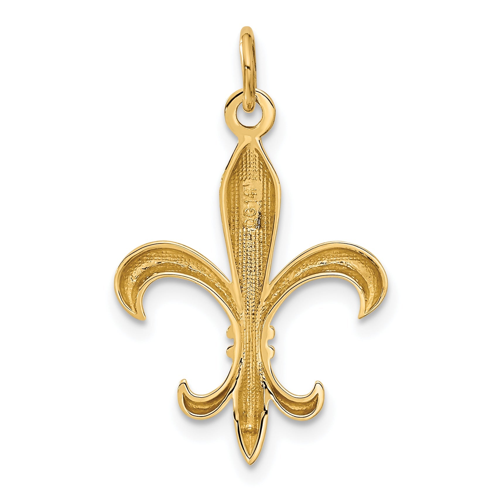 14k Yellow Gold 14k Hollow Fleur De Lis Charm
