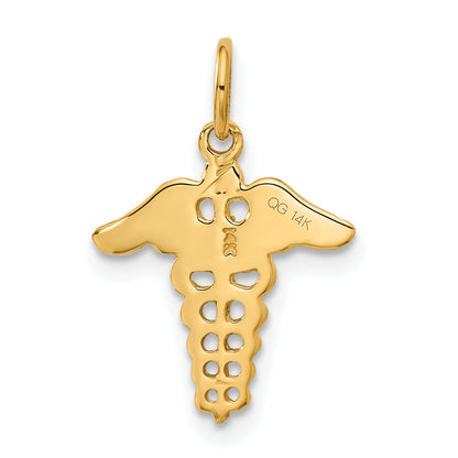 14k Yellow Gold 14k Caduceus Charm