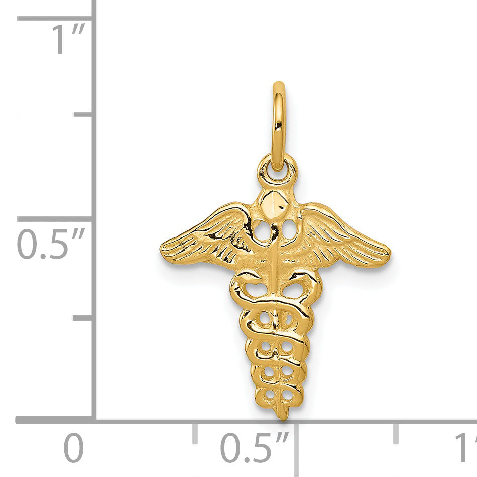 14k Yellow Gold 14k Caduceus Charm