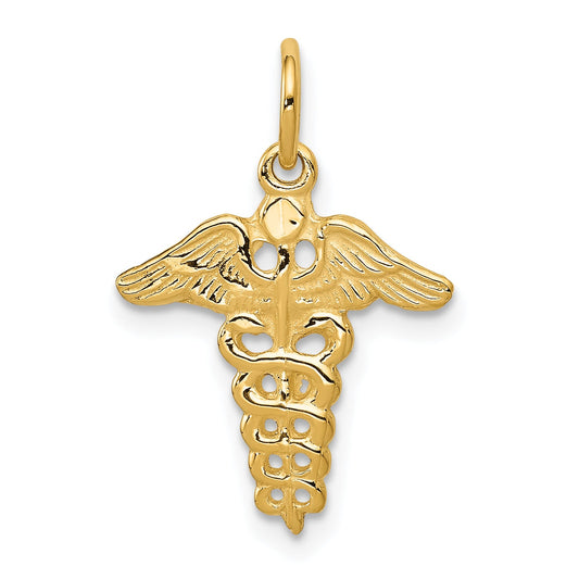 14k Yellow Gold 14k Caduceus Charm