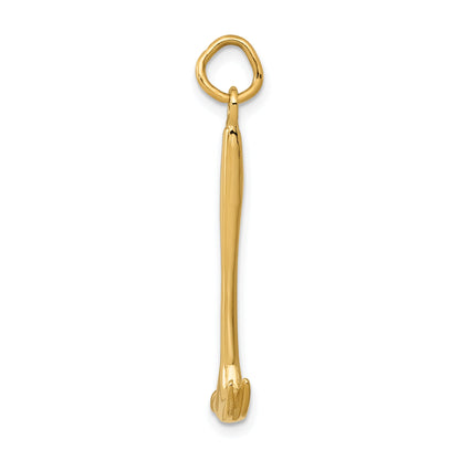 14k Yellow Gold 14K 3D Hammer Charm