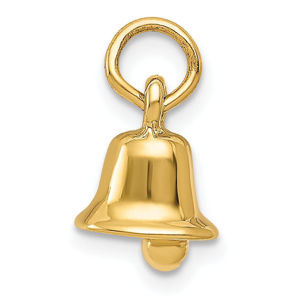 14k Yellow Gold 14k 3D Wedding Bell Charm