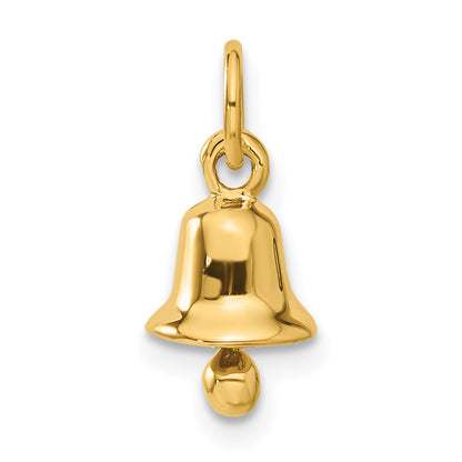 14k Yellow Gold 14k 3D Wedding Bell Charm