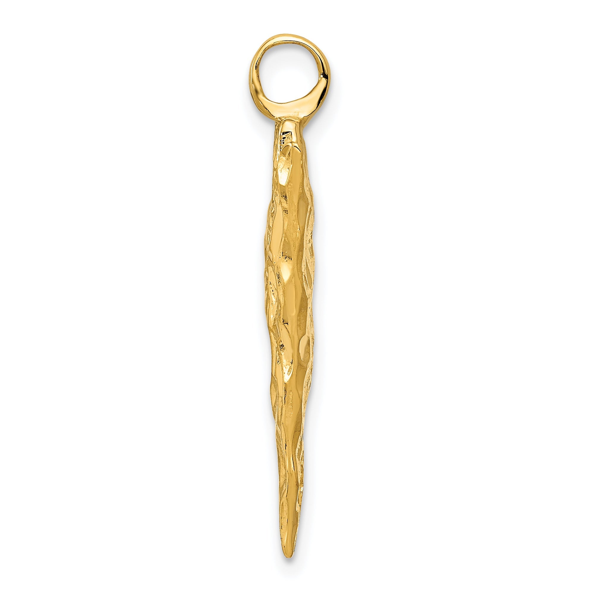14k Yellow Gold 14k 3D Arrow Head Charm