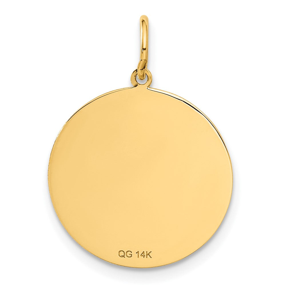 14k Yellow Gold 14k GRADUATION DAY Disc Charm