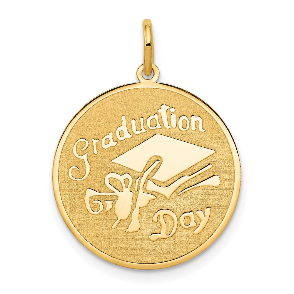 14k Yellow Gold 14k GRADUATION DAY Disc Charm