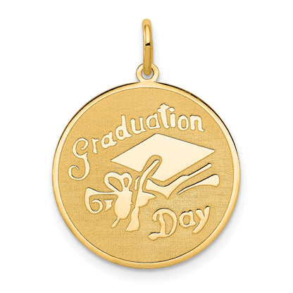 14k Yellow Gold 14k GRADUATION DAY Disc Charm