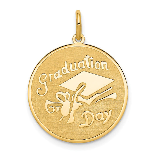 14k Yellow Gold 14k GRADUATION DAY Disc Charm