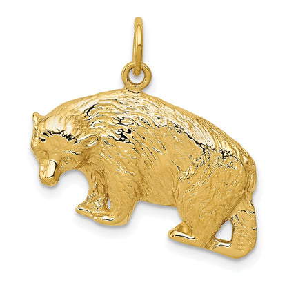 14k Yellow Gold 14k Bear Charm