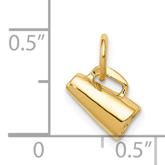 14k Yellow Gold 14K 3D Megaphone Charm